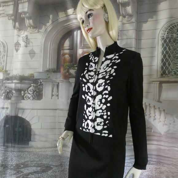 St. John Suit Jkt w Orig Bloomingdale’s Tag Sz P Caviar Cream St. John Col Skirt - Picture 1 of 13